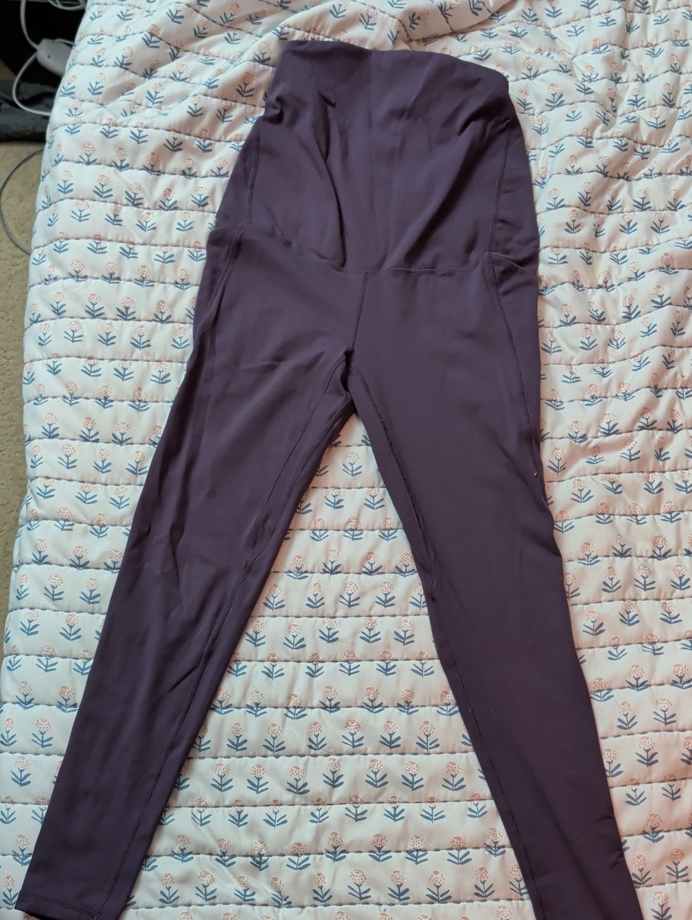 Senita Athletics High-Waist Plum Support Leggings